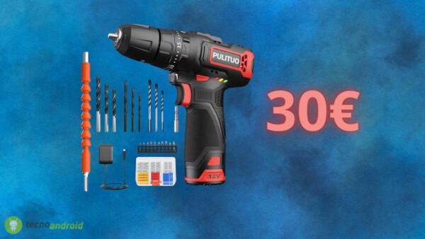 Trapano avvitatore a 30€ su AMAZON: sconto del 40%