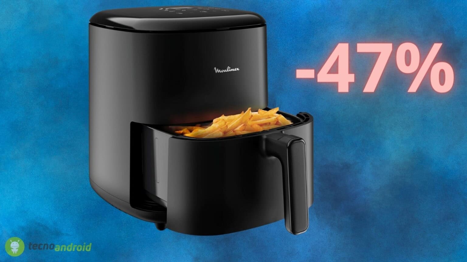 Friggitrice ad aria Moulinex scontata del 47% su AMAZON