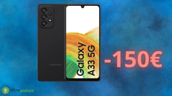 Samsung Galaxy A33 in offerta BOMBA su AMAZON (-39%)