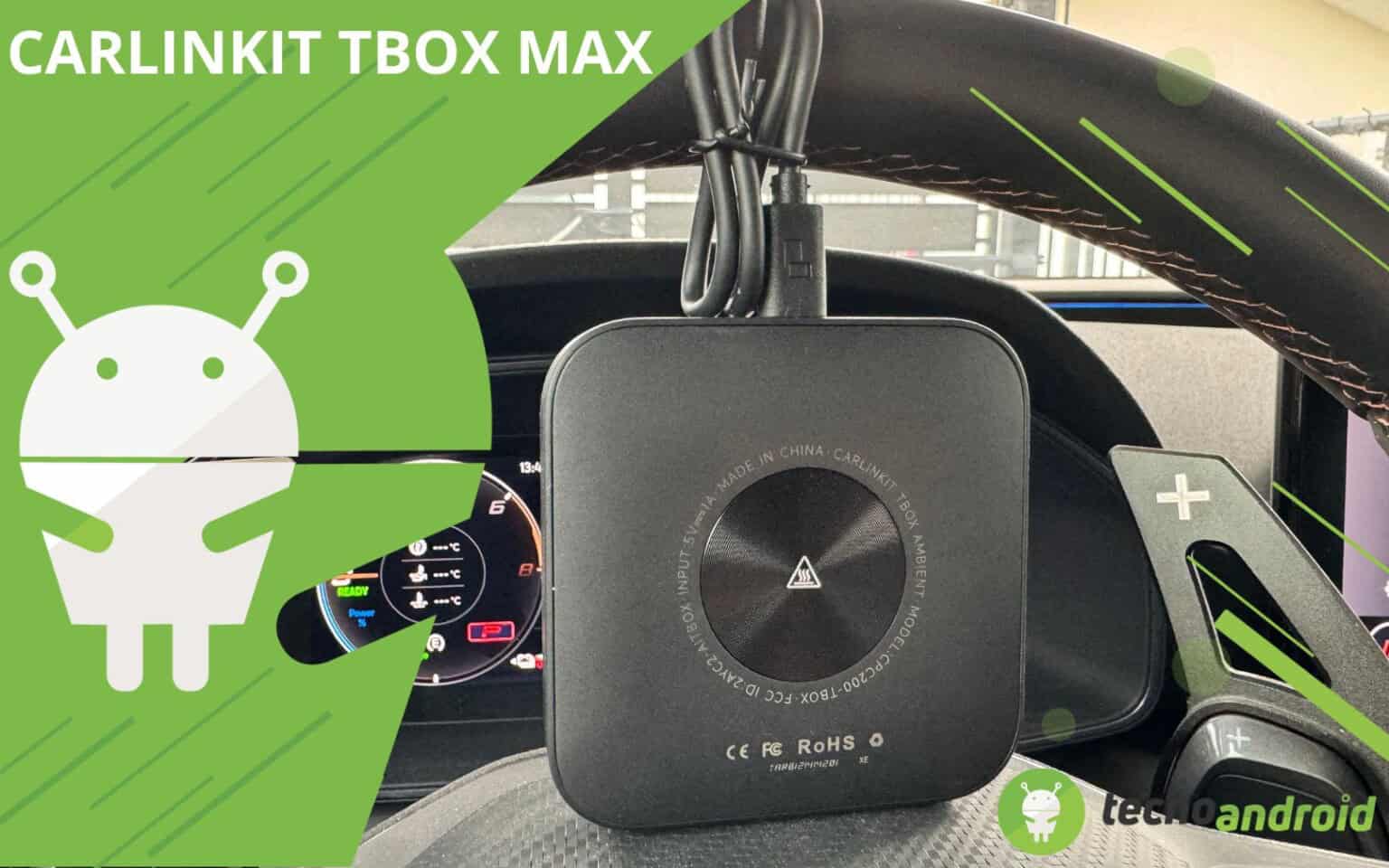 CarlinKit Tbox Max, per avere Android 13, CarPlay e Android Auto wireless - Recensione