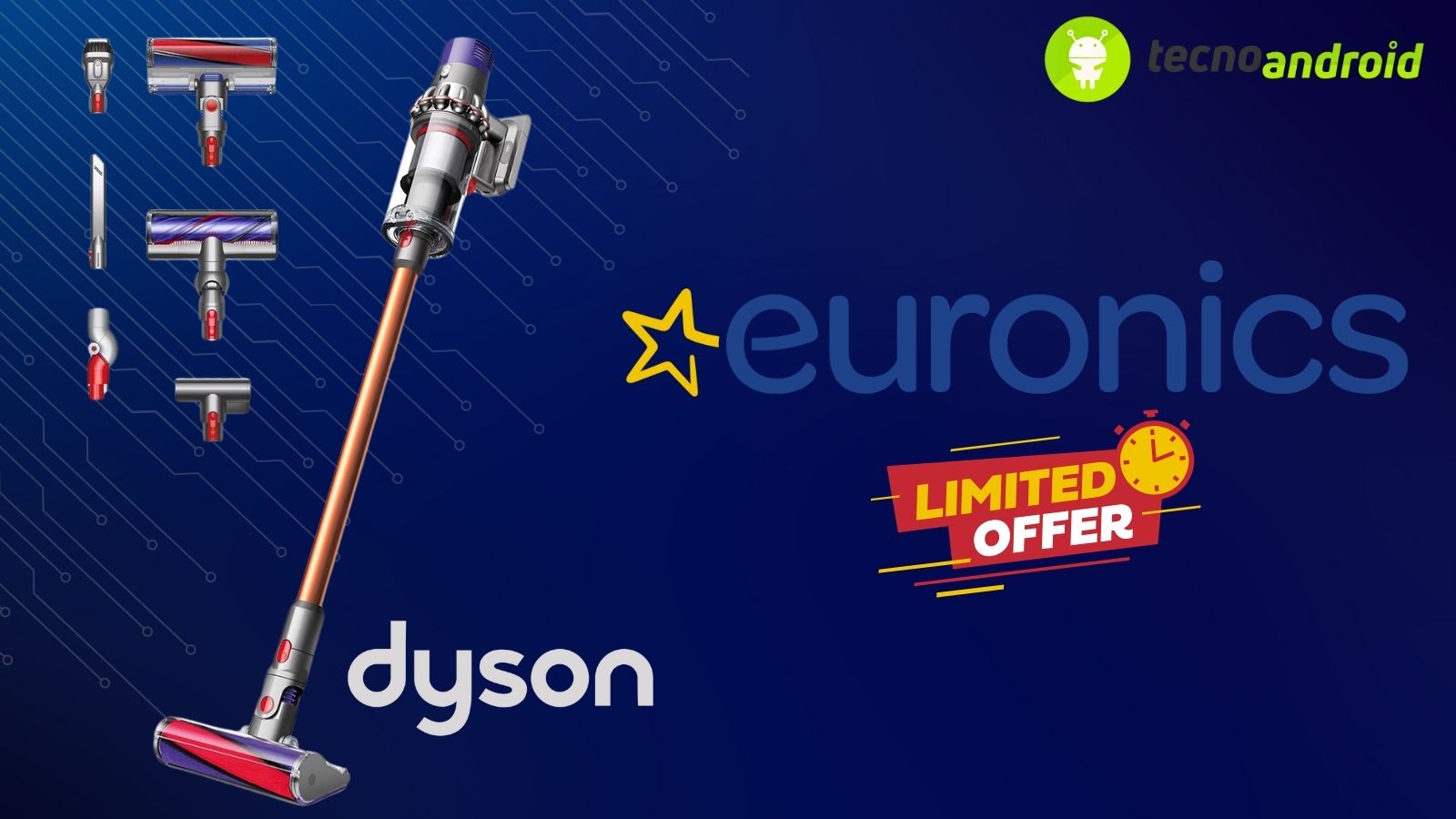 Offerta Euronics: Dyson V10 Absolute a 399€, risparmio di 200€!