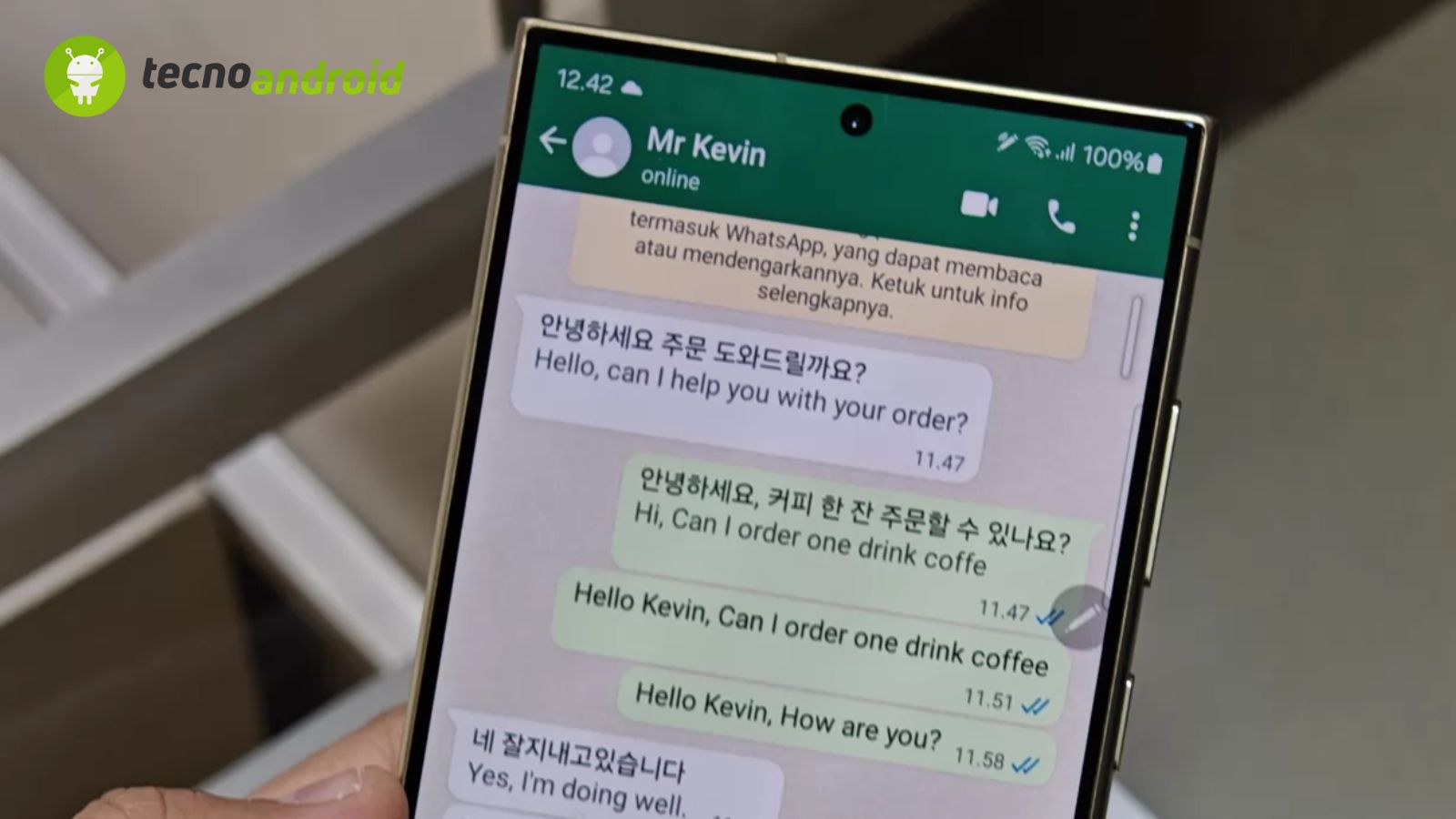 Samsung Galaxy S24: Traduzioni in Tempo Reale su WhatsApp