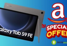 Samsung Galaxy Tab S9 FE con sconto di quasi 150€ su Amazon