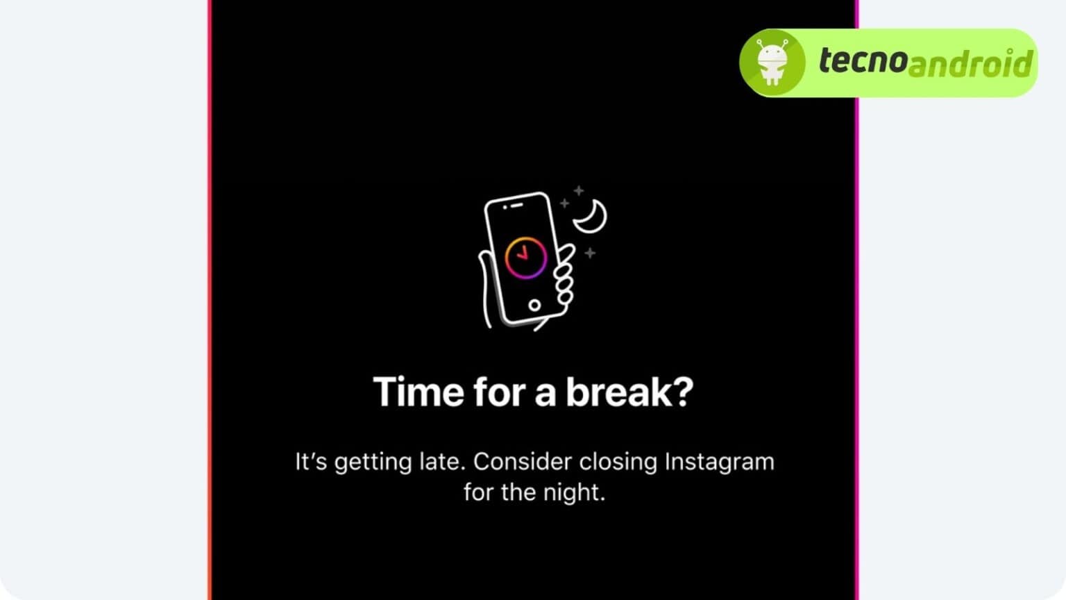 Instagram: la nuova funzionalità ti dice quando andare a dormire