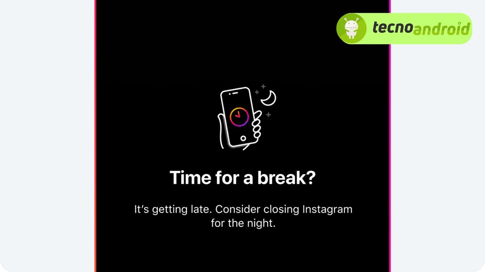 Instagram: la nuova funzionalità ti dice quando andare a dormire 
