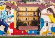 Il significato dietro il murales di Fastweb realizzato da Rosk, un messaggio di pace e inclusione
