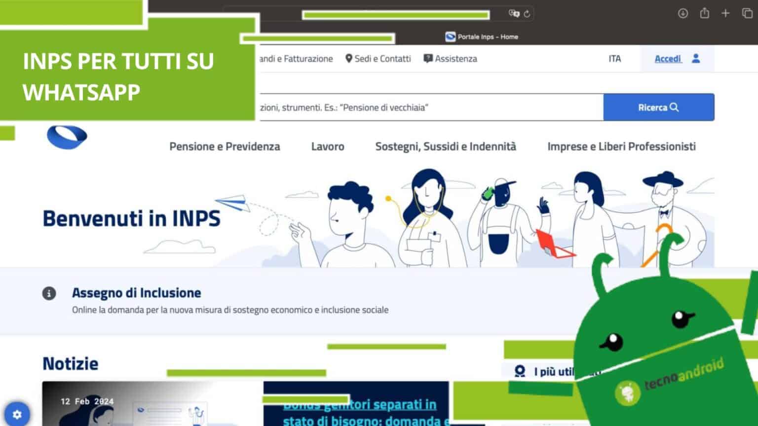 Whatsapp, l'INPS ora ha un suo canale per le comunicazioni riservate agli utenti