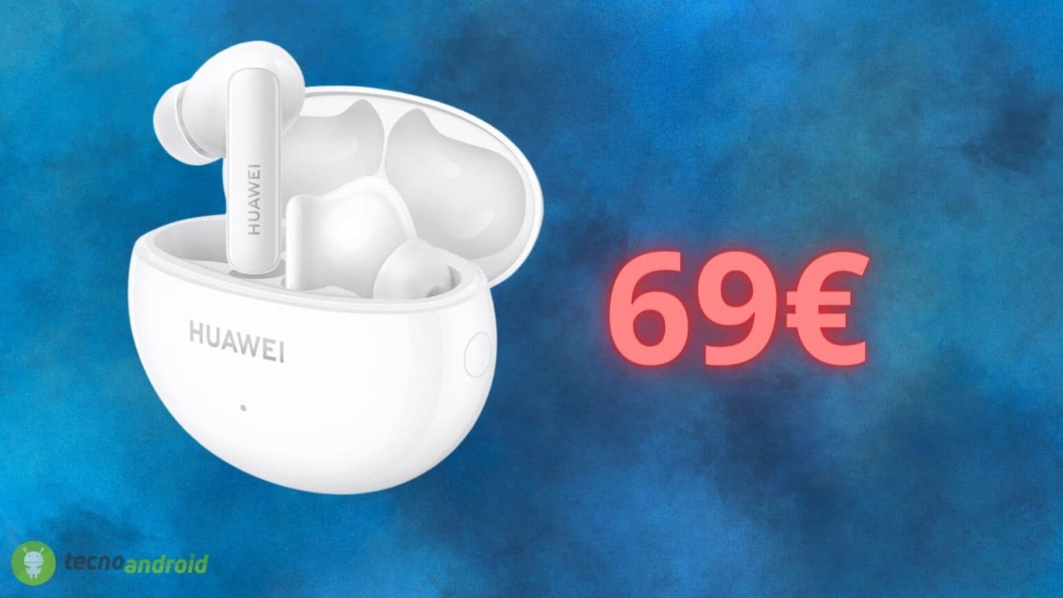 Huawei FreeBuds 5i: cuffie wireless economiche in OFFERTA su Amazon