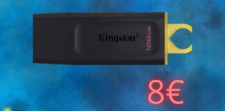 Chiavetta USB Kingston a 8€: ecco lo sconto del 55%
