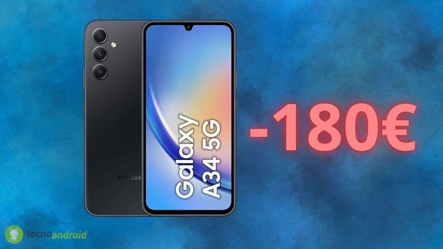 Sconto di 180€ sul Samsung GALAXY A34: non lasciatevelo scappare su AMAZON