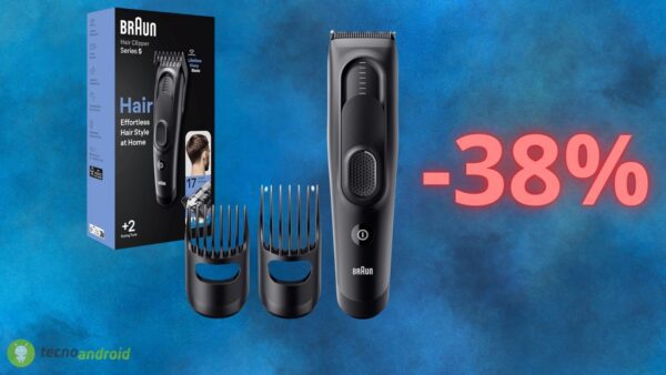 Braun Series 5: il tagliacapelli più ECONOMICO è scontato del 38%