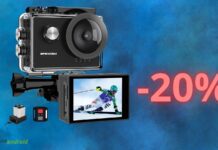 Action camera 4K 60fps a meno di 60€: l'occasione PERFETTA su Amazon