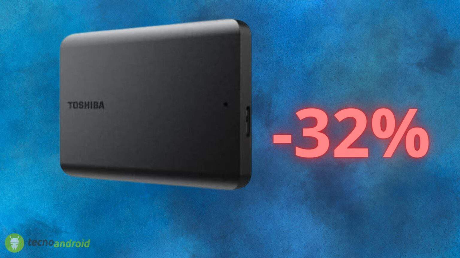 Hard disk TOSHIBA a prezzo WOW su Amazon (-32%)
