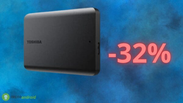 Hard disk TOSHIBA a prezzo WOW su Amazon (-32%)