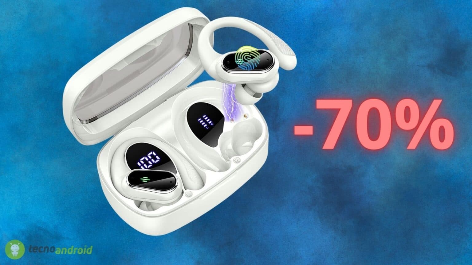 Auricolari wireless scontati del 70% solo OGGI su AMAZON
