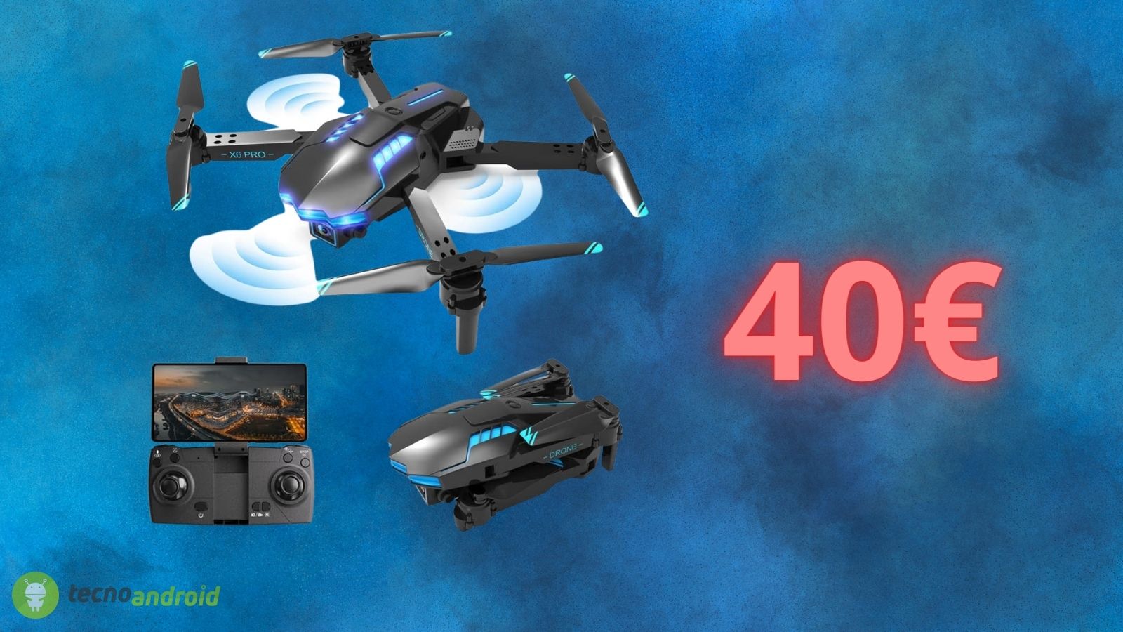 Drone con telecamera FullHD a soli 40€ su AMAZON: da acquistare subito
