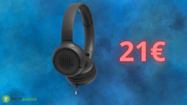 Cuffie JBL a 21€: offerta SPAZIALE attiva su Amazon