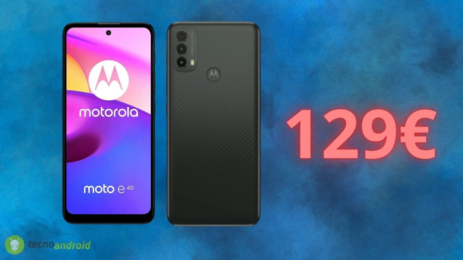 Motorola Moto e40 è quasi REGALATO su Amazon: ecco quanto costa oggi