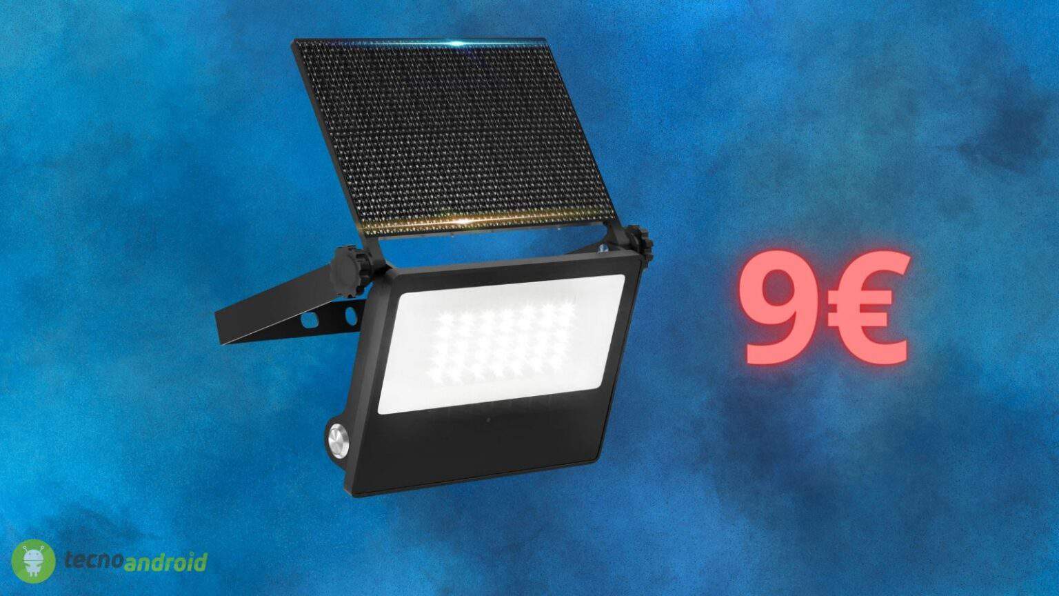 Lampada solare da ESTERNO: in OFFERTA a 9 euro su Amazon