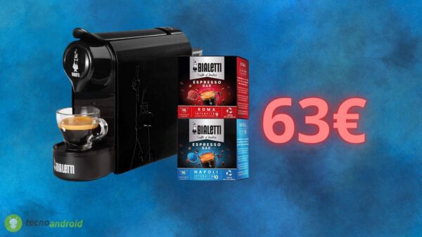 Bialetti Gioia in OFFERTA su AMAZON con capsule GRATIS