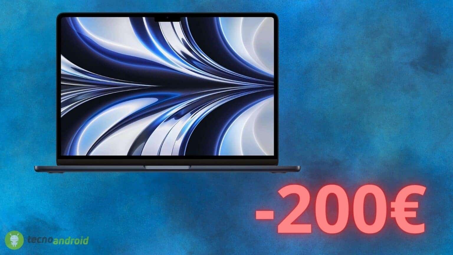 Apple MacBook Air (2022): offerta SHOCK di 200€ attiva su Amazon