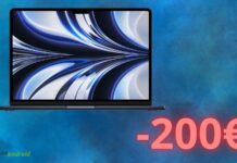 Apple MacBook Air (2022): offerta SHOCK di 200€ attiva su Amazon