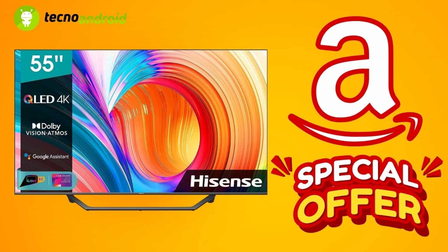 Smart TV Hisense 55" in PROMO PAZZESCA su AMAZON