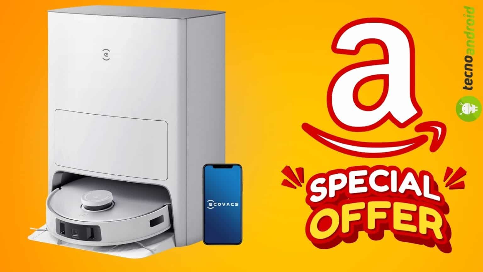 Super Coupon di BEN 100€ su Amazon sul Robot Aspirapolvere ECOVACS