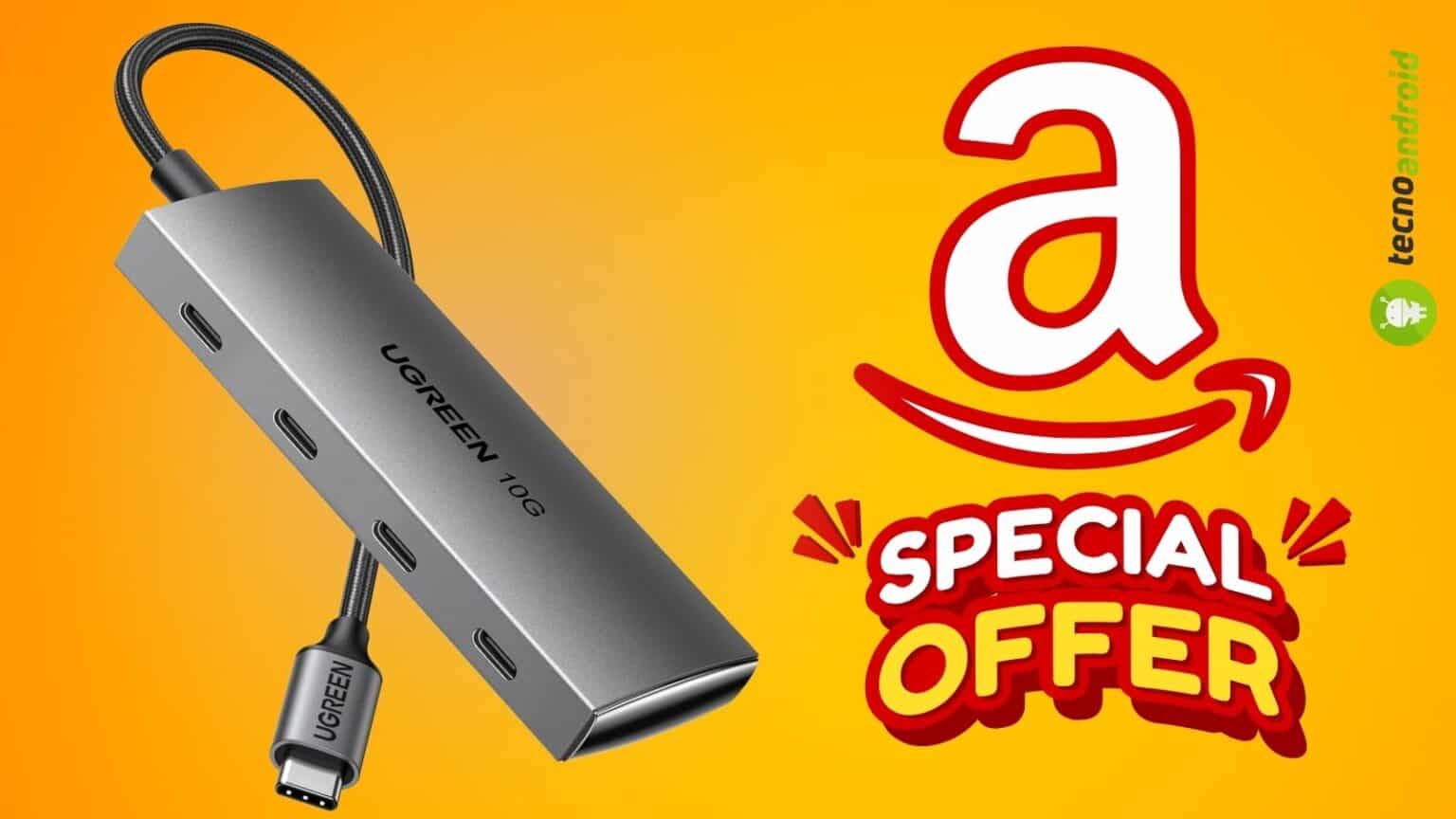 Applica il COUPON e avrai l'Adattatore USB C a 4 Porte IN SCONTO