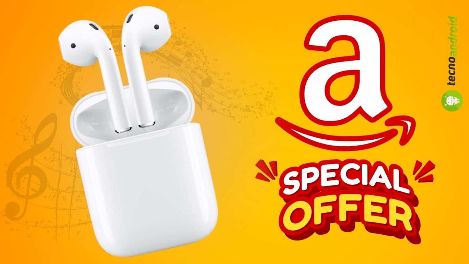 Amazon: Apple AirPods al 20% di SCONTO solo per TEMPO LIMITATO