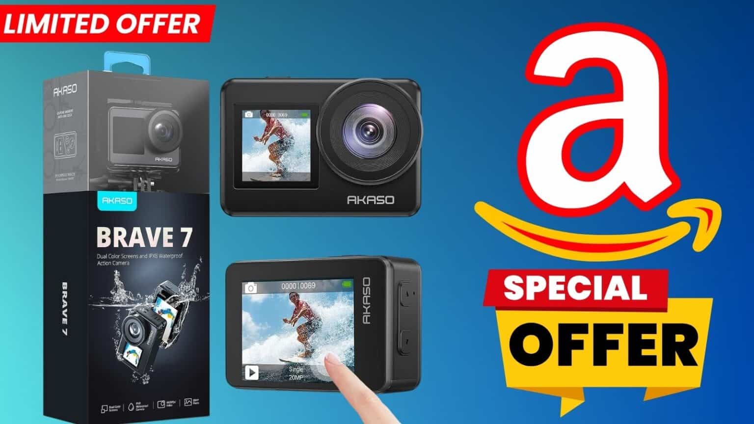 Non perdere il COUPON di 40€ di Amazon questa fotocamera subacquea