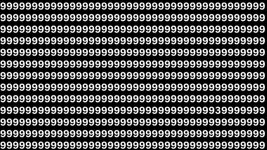 Trovare il numero 3 tra i tanti 9