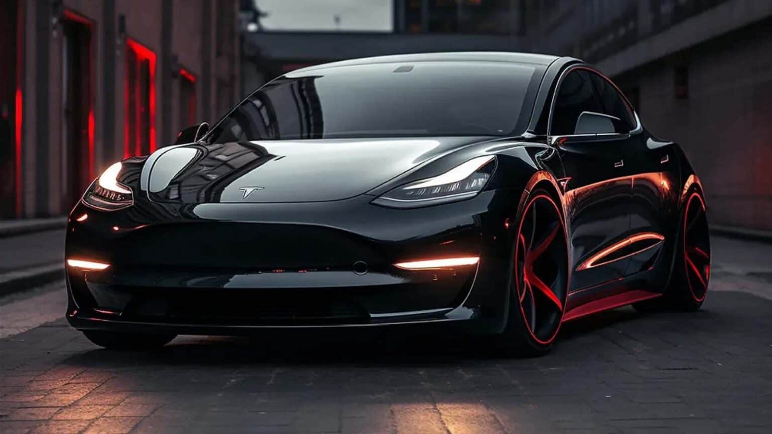 Il design esterno conferisce alla Model 3 Performance un aspetto sportivo ed elegante