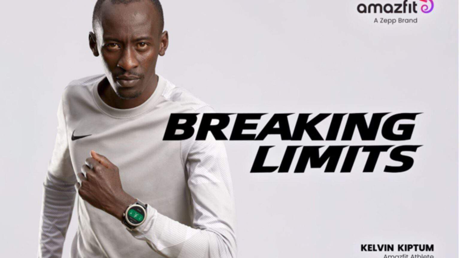 Amazfit e Kelvin Kiptum superare ogni limite: ufficiale la partnership "Breaking Limits"