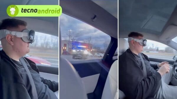 Apple Vision Pro usato in autostrada? È successo davvero