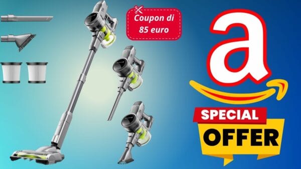 Risparmia 85€ sull'Aspirapolvere Senza Fili su Amazon: ecco come