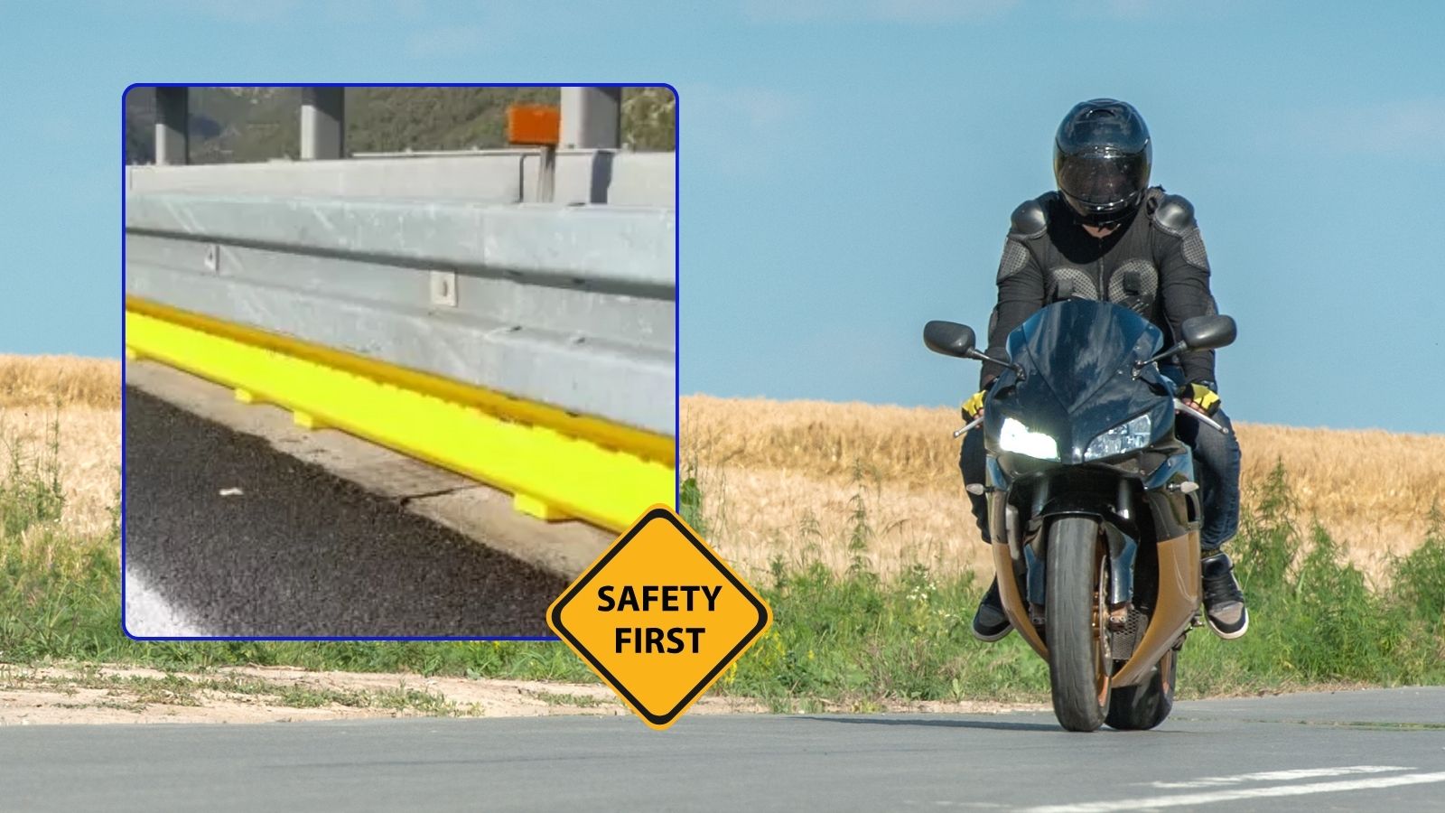 Arriva il nuovo Guardrail: terza banda gialla per salvare i motociclisti 