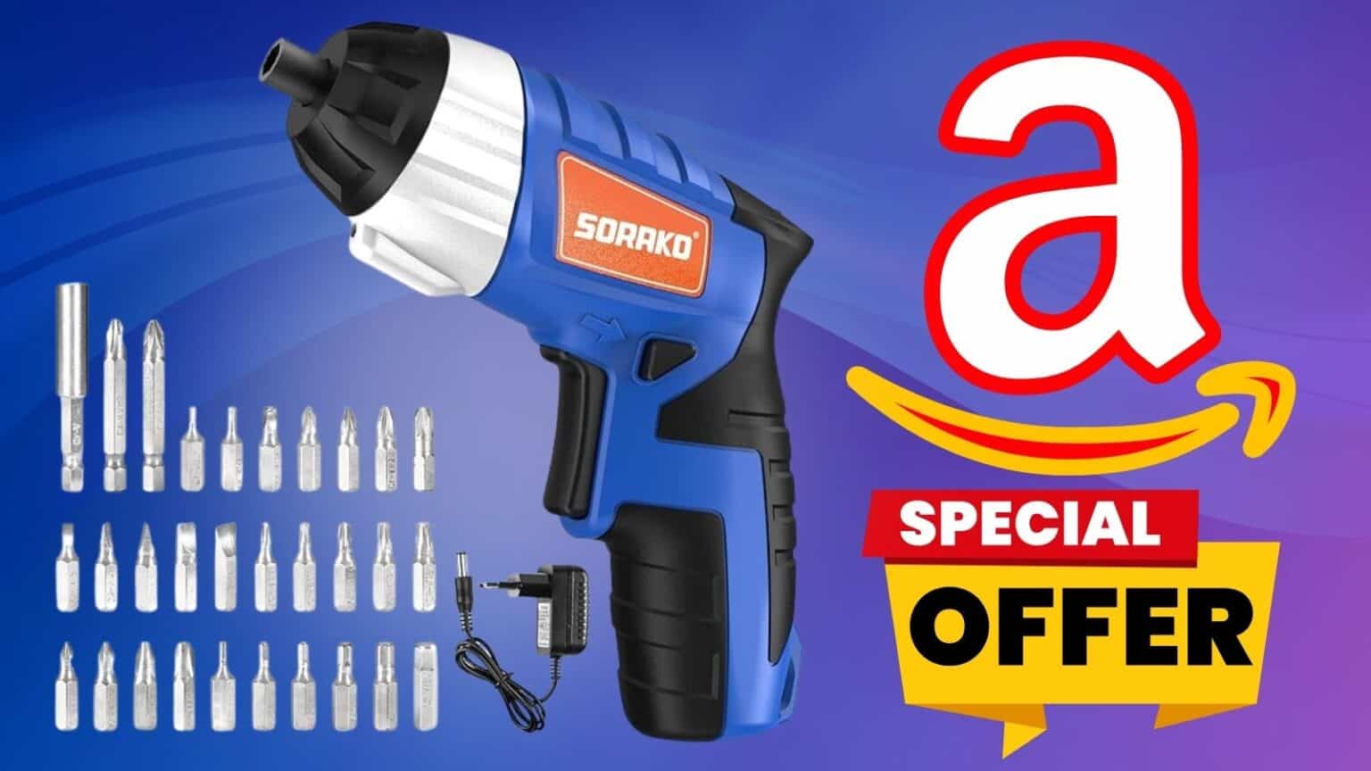 OFFERTA: Avvitatore Elettrico con 30 Accessori a 16,15€ su Amazon