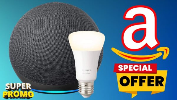 Amazon: Kit Echo + Lampadina Philips Smart a Led in OFFERTA FOLLE