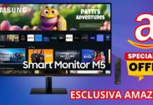 ESCLUSIVA AMAZON: Samsung Smart Monitor M5 al 35% di sconto