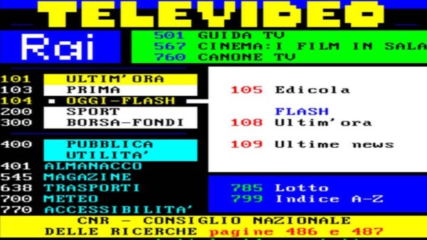 Il lungo viaggio del servizio di Televideo e la sua risonanza nel tempo