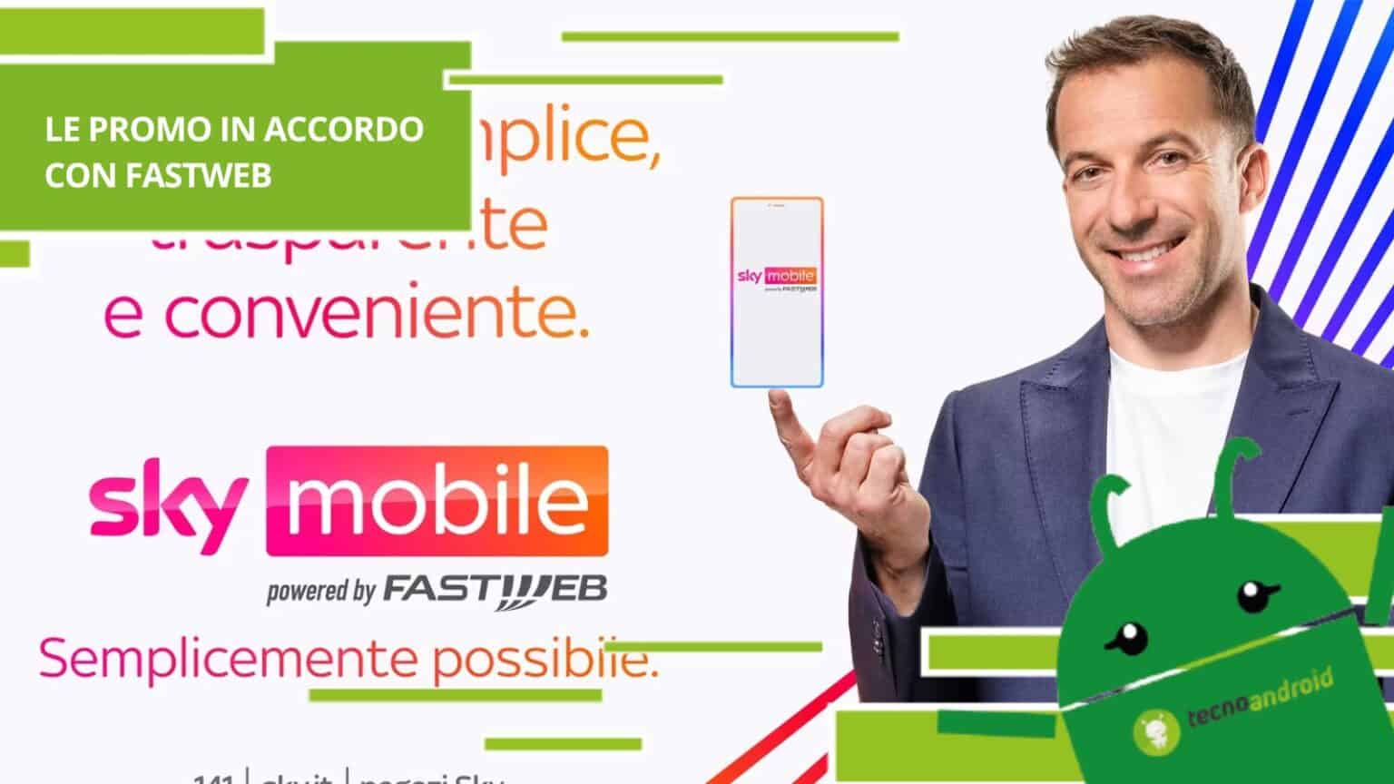 Fastweb, arrivano le prime offerte in accordo con Sky Mobile
