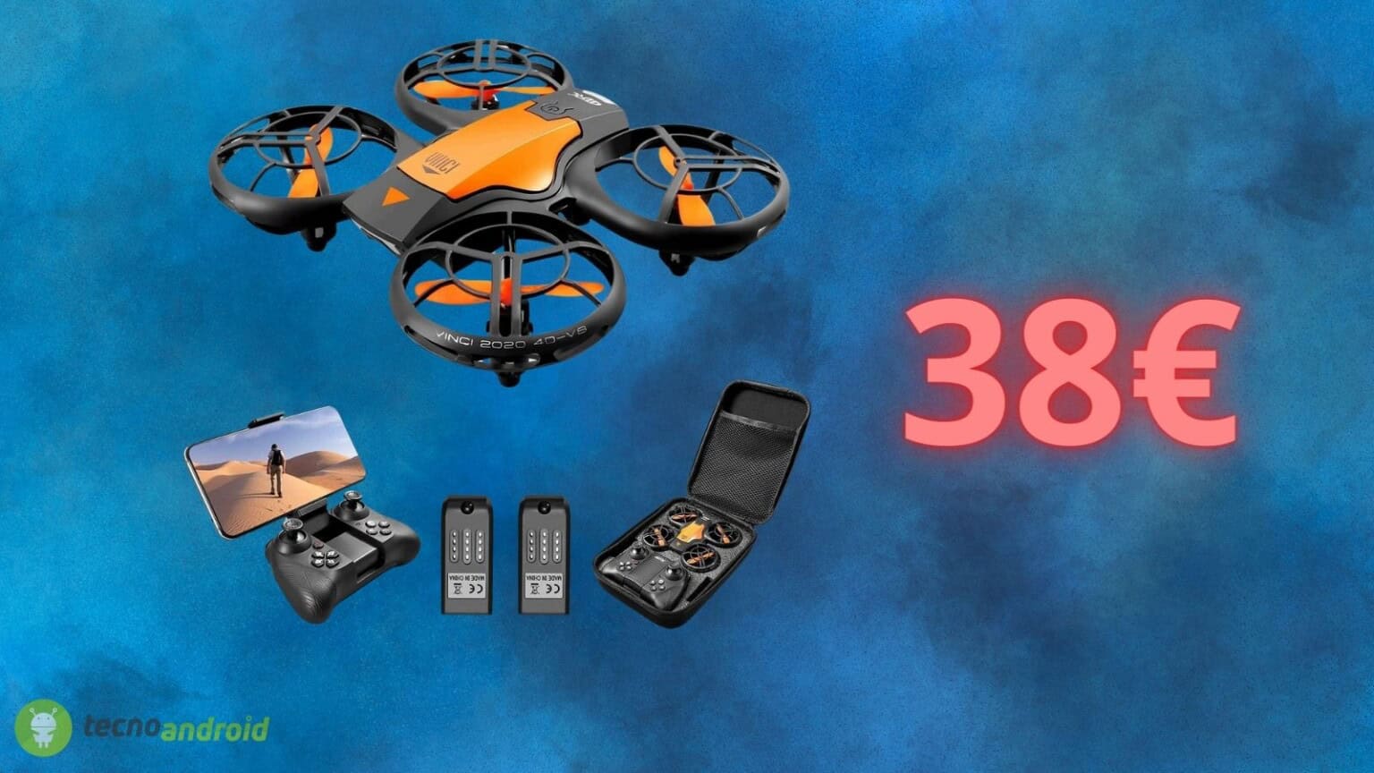 Drone con telecamera HD a meno di 40€: occasione su Amazon