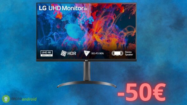 Monitor LG in OFFERTA mostruosa su Amazon: prezzo BASSISSIMO