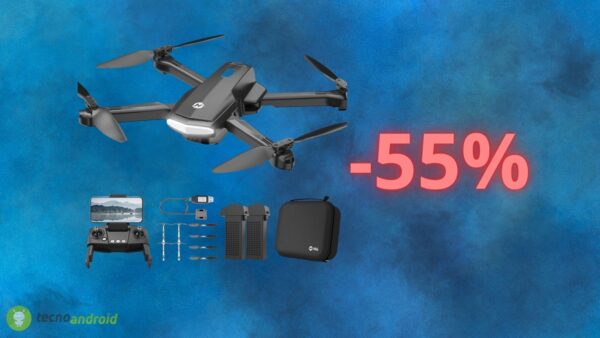 Drone pieghevole FullHD con il 55% di sconto: FOLLIA totale su AMAZON