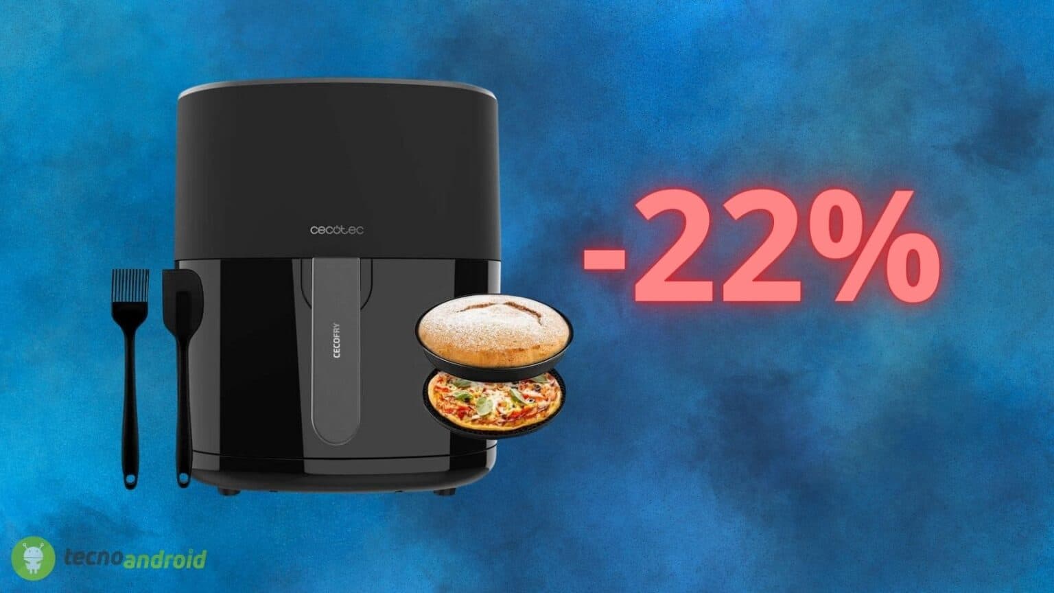 Friggitrice ad aria CECOTEC scontatissima: costa il 22% in meno