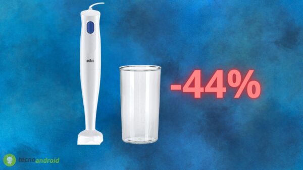 Frullatore ad immersione BRAUN: costa il 44% in meno su Amazon