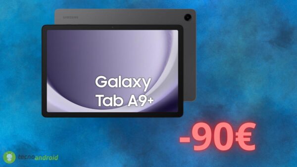 Samsung Galaxy Tab A9+: Amazon sconta il tablet di 90 euro