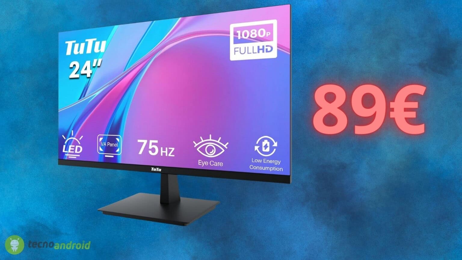 Pazza offerta Amazon: monitor da 24 pollici a meno di 100€