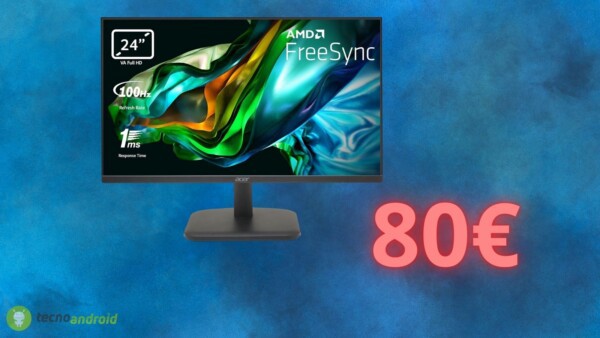 Monitor ACER a meno di 80€: un PREZZACCIO su Amazon